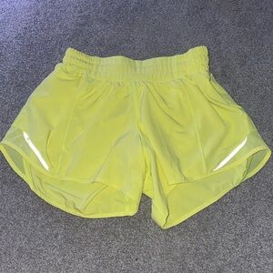 Lululemon electric lemon shorts